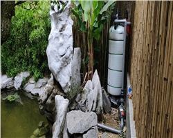 別墅觀賞魚(yú)池塘用過(guò)濾器