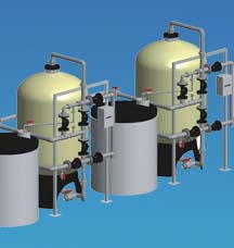 玻璃鋼全自動(dòng)軟水器